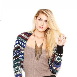 Free People fair Isle Carnival Sweater Scrug M